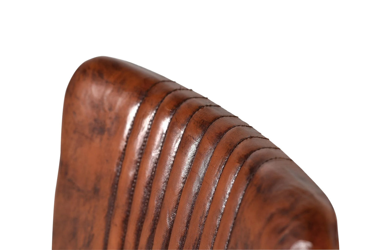 Giner and Colomer Set Of 2 Chairs Made Of Leather And Metal (Detailed Dimensions)