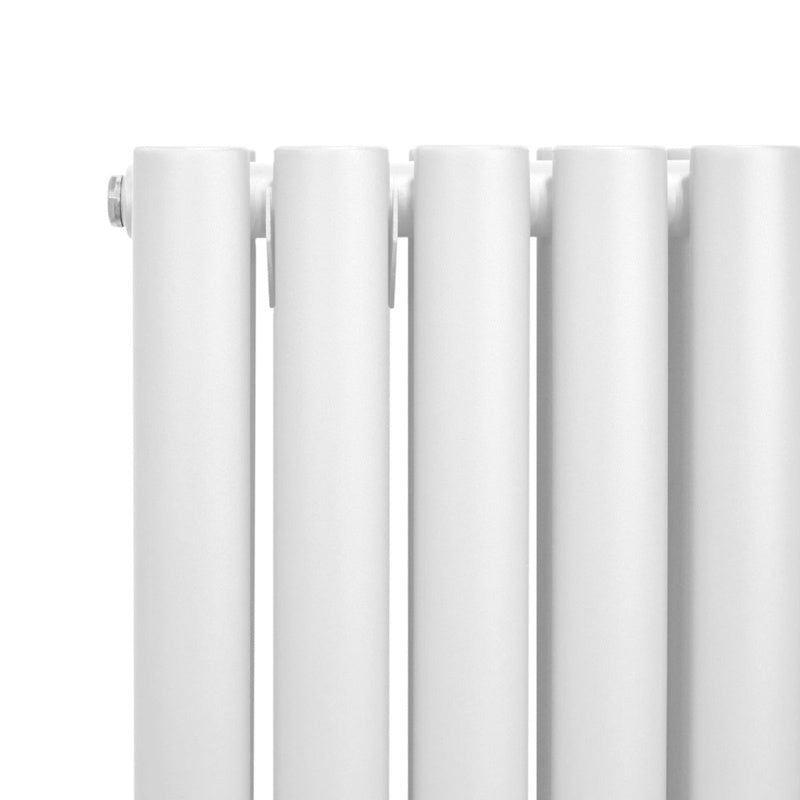 Oval Column Radiator & Valves - 600mm x 1020mm White