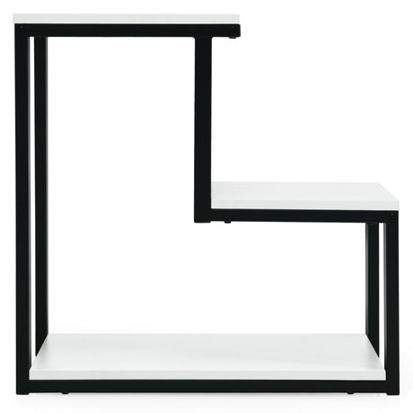 3-Tier Side End Table with Storage Rack for Living Room