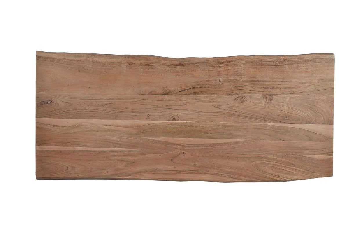 Giner and Colomer - Acacia Wood 3-Drawer Desk With Metal Frame