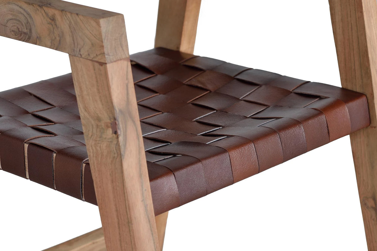 Giner and Colomer Chair Made Of Mango Wood And Leather