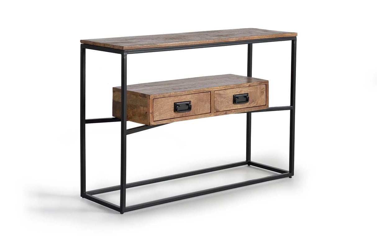 Giner and Colomer - Mango Wood & Metal Drawer Console