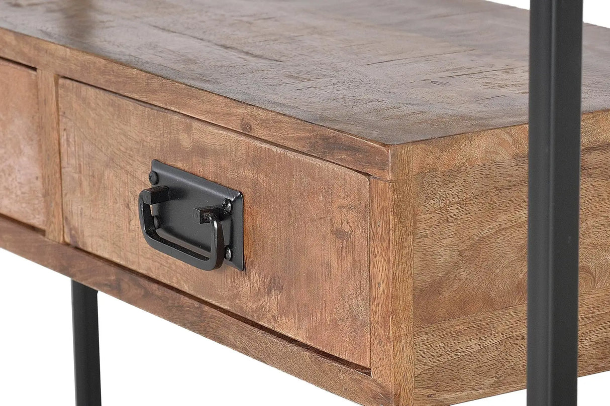 Giner and Colomer - Mango Wood & Metal Drawer Console