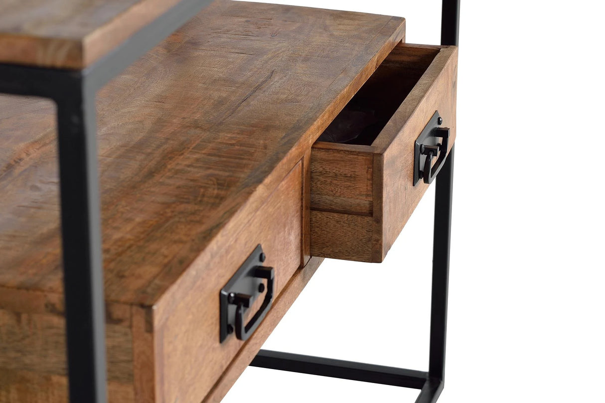 Giner and Colomer - Mango Wood & Metal Drawer Console