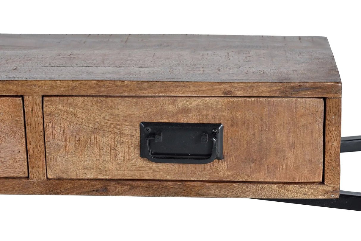 Giner and Colomer - Mango Wood & Metal Drawer Console
