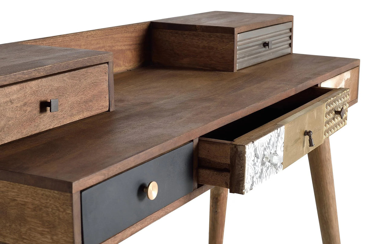 Giner and Colomer - Mango Wood Desk With Drawers