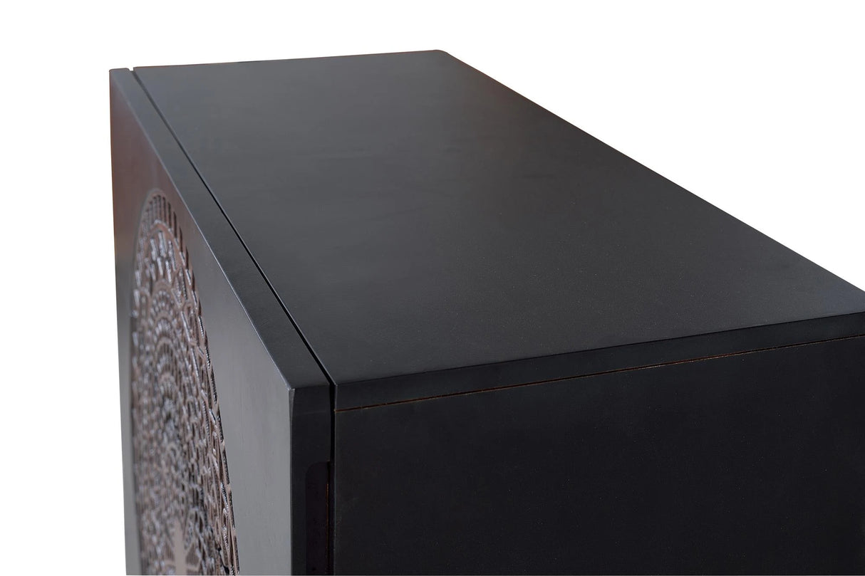 Giner and Colomer - 3-Drawer Mango Wood Chest With Metal Base