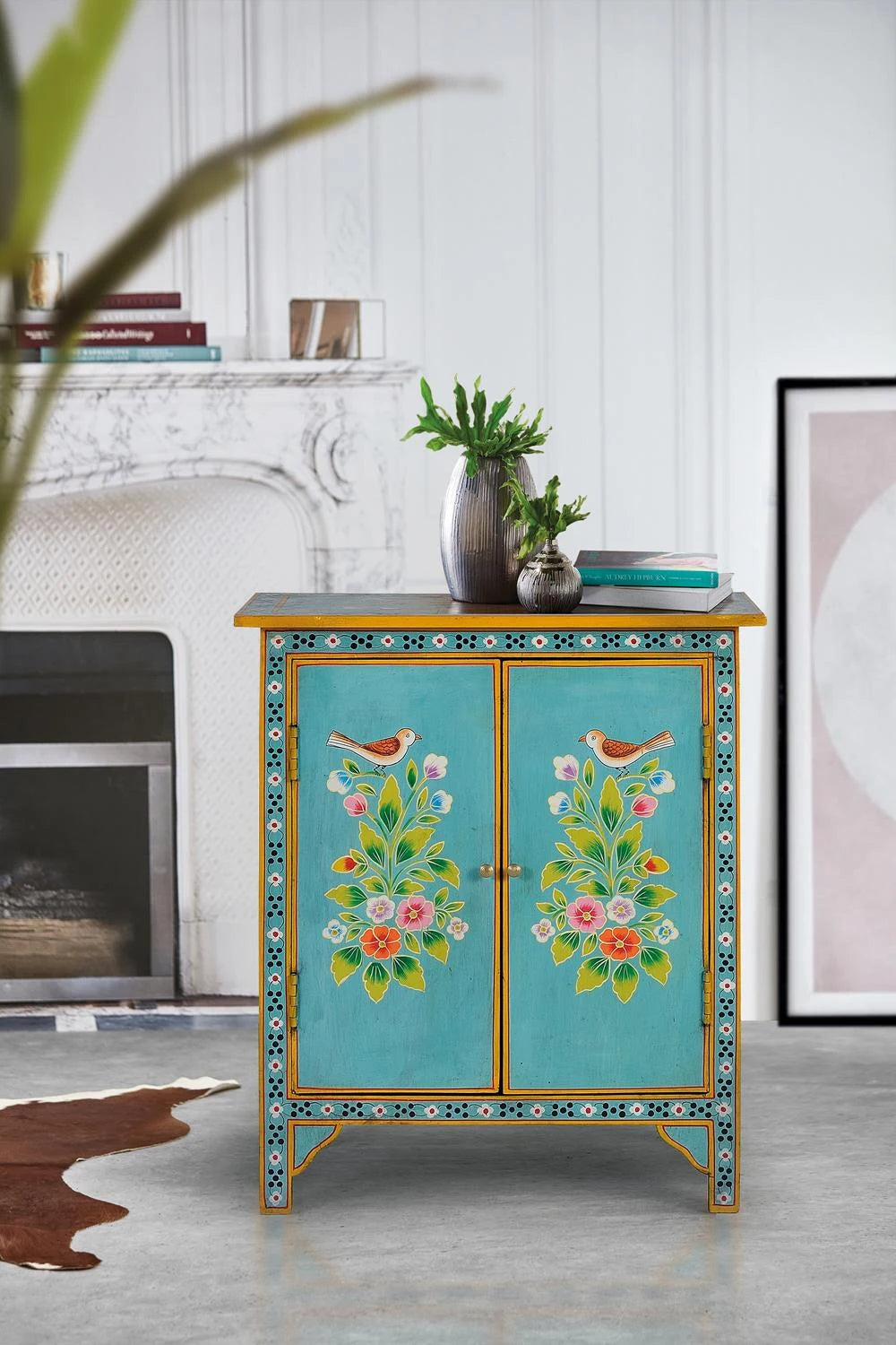 Giner and Colomer - 2-Door Cabinet With Hand-Painted Details