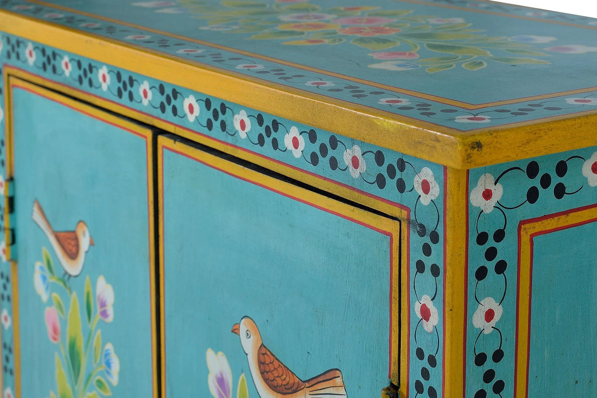 Giner and Colomer - 2-Door Cabinet With Hand-Painted Details