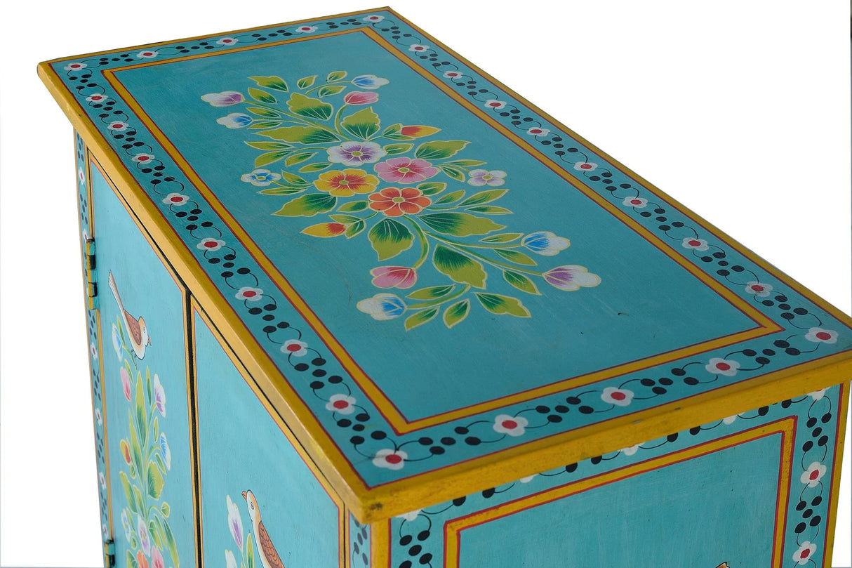 Giner and Colomer - 2-Door Cabinet With Hand-Painted Details
