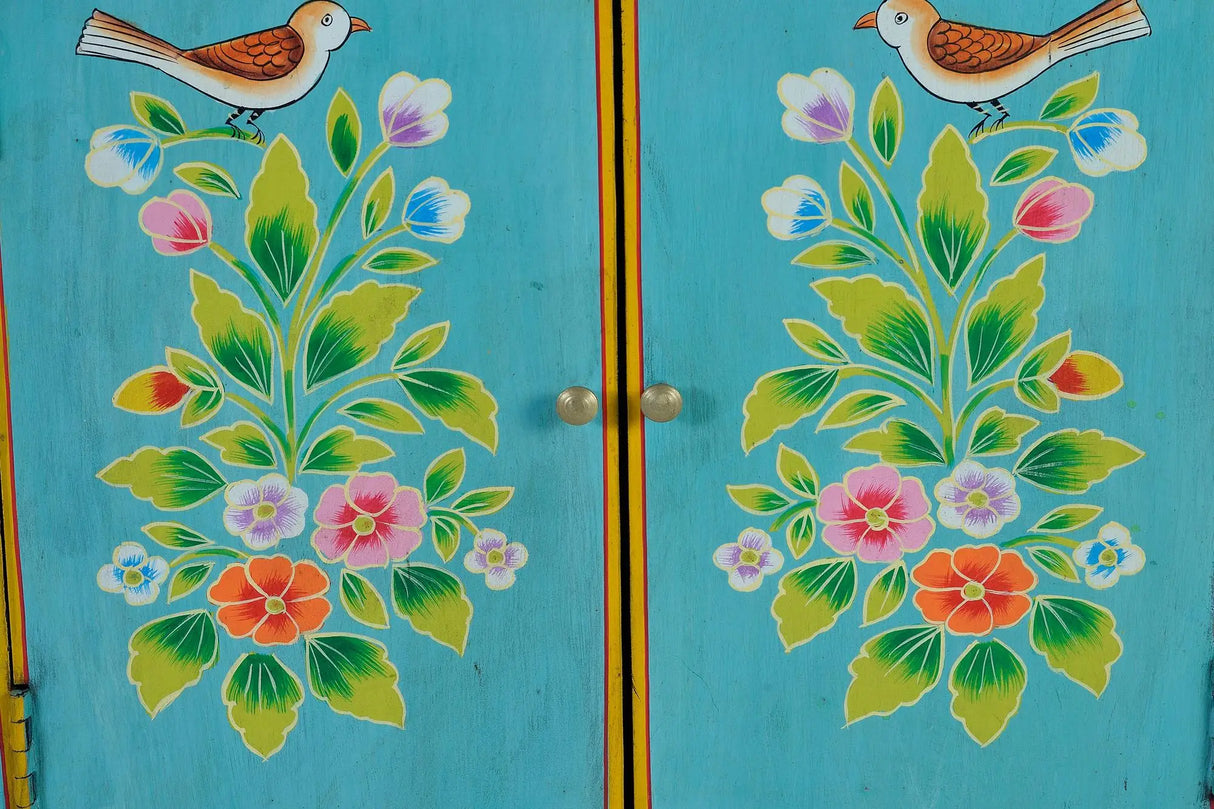 Giner and Colomer - 2-Door Cabinet With Hand-Painted Details