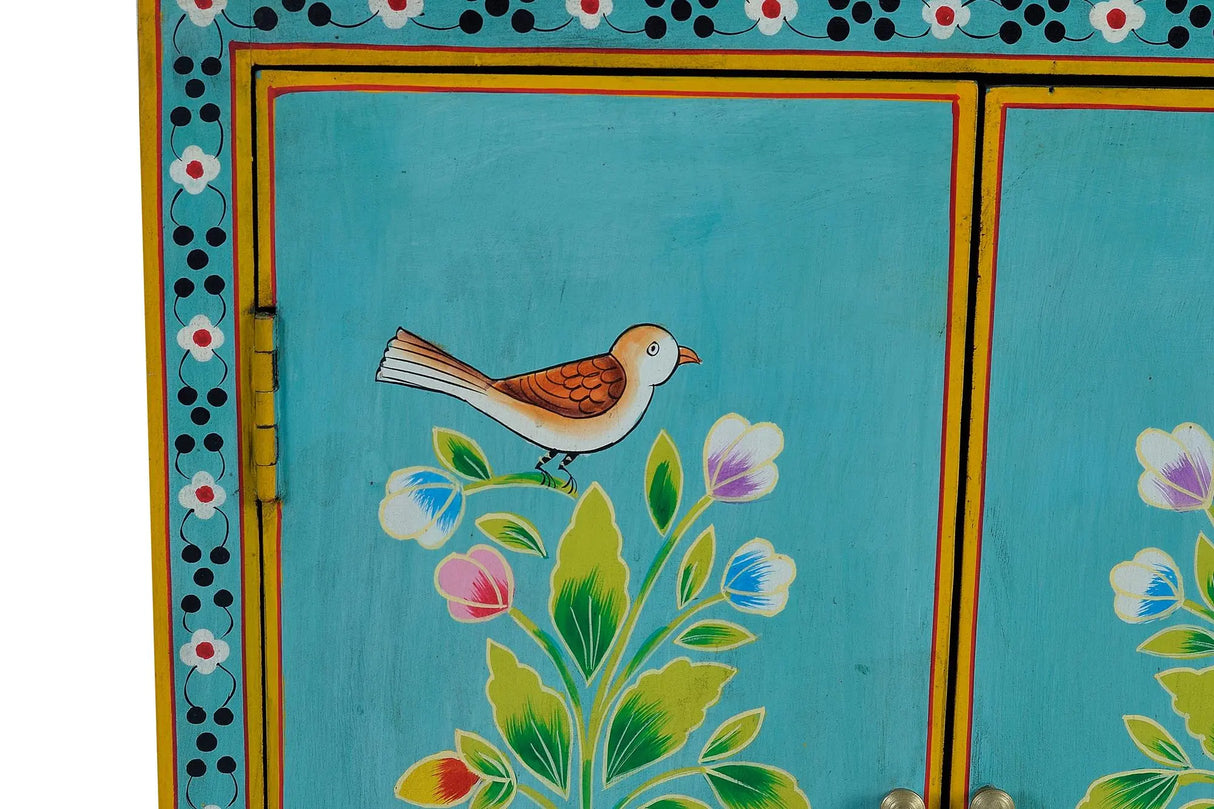 Giner and Colomer - 2-Door Cabinet With Hand-Painted Details