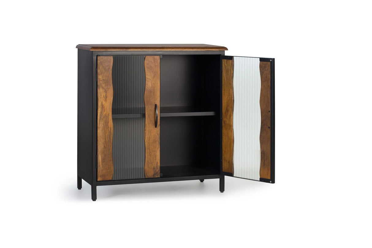 Giner and Colomer - Industrial 2-Door Sideboard In Mango Wood & Metal
