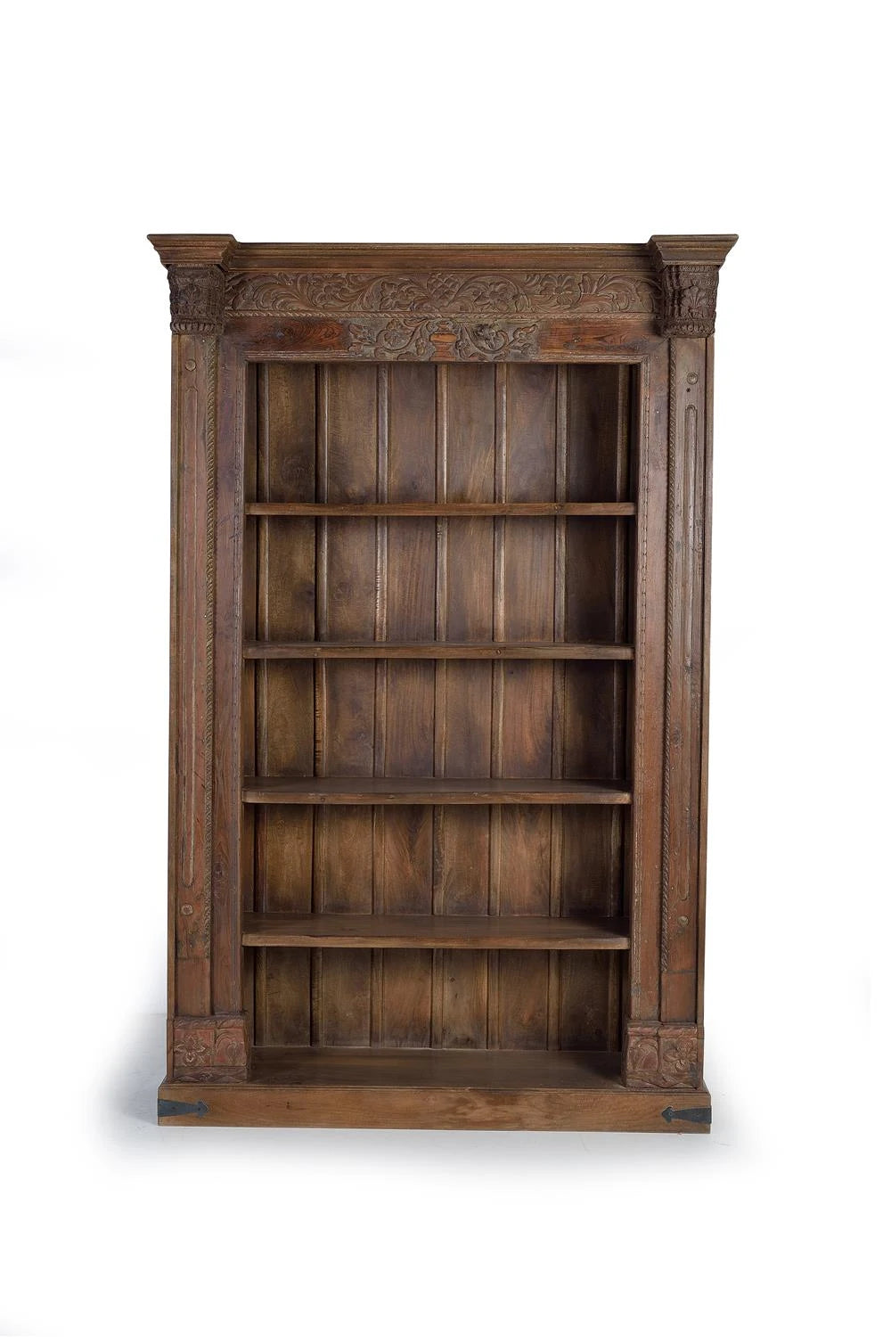 Giner and Colomer - Mango Wood & Recovered Wood Bookcase With 4 Shelves