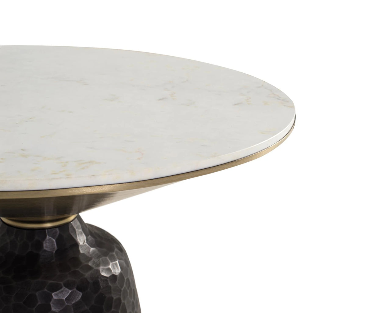 Giner and Colomer - Coffee Table With Marble Top & Metal Base