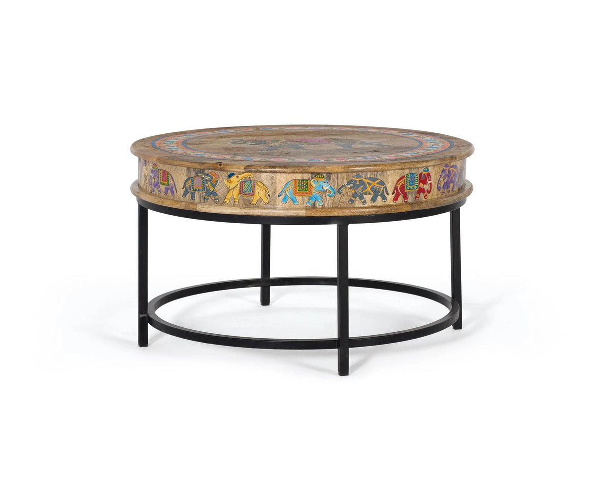 Giner and Colomer - Mango Wood & Metal Coffee Table
