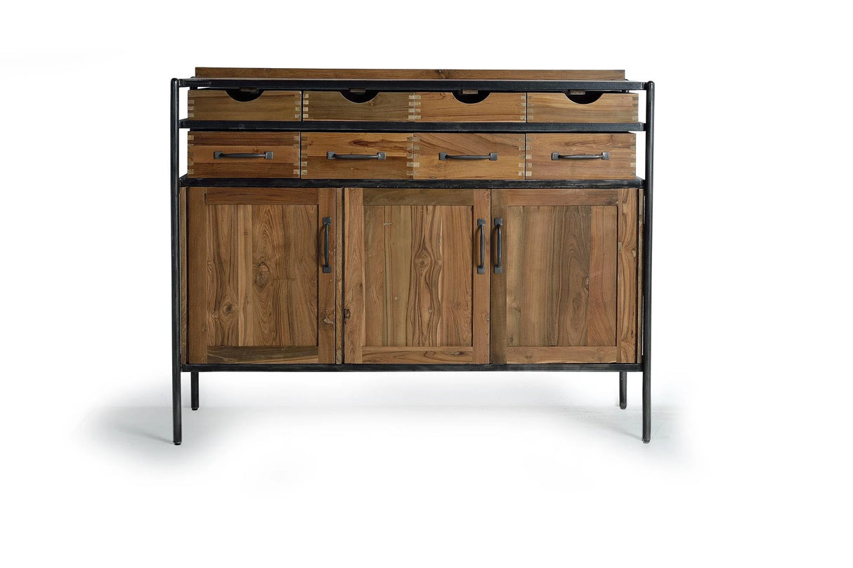 Giner and Colomer - Teak & Mango Wood Sideboard With 8 Drawers & 3 Doors