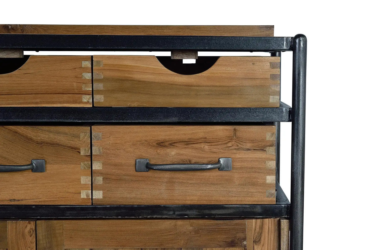 Giner and Colomer - Teak & Mango Wood Sideboard With 8 Drawers & 3 Doors