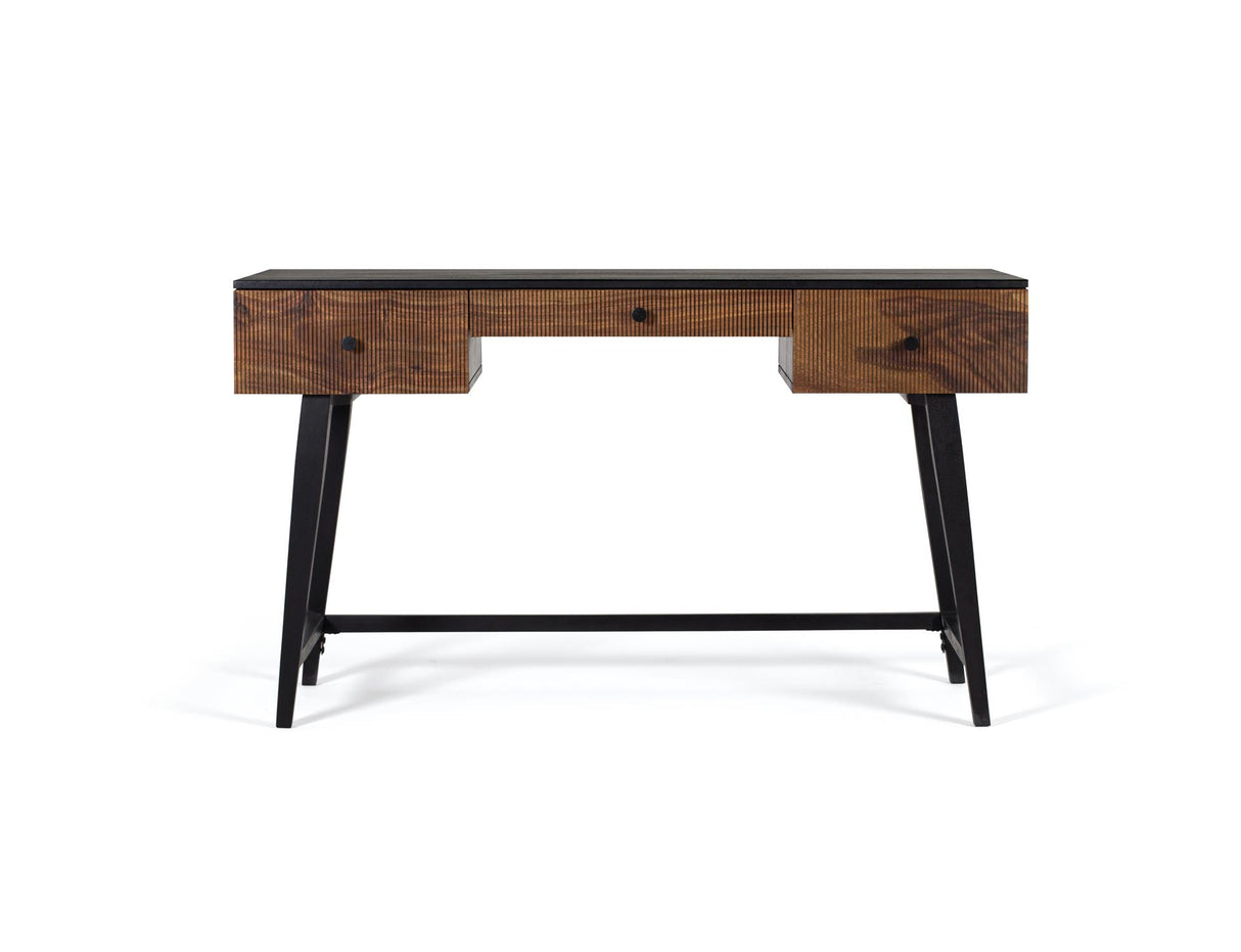 Giner and Colomer - Rosewood & Mango Wood Drawer Desk With Metal Base