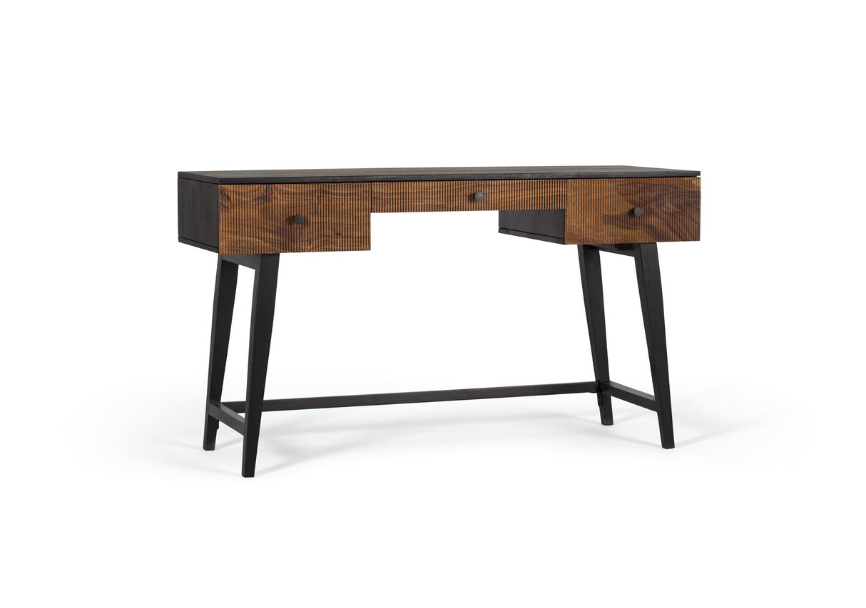 Giner and Colomer - Rosewood & Mango Wood Drawer Desk With Metal Base