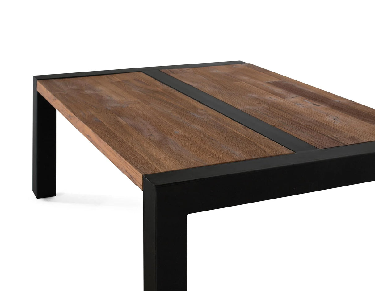 Giner and Colomer - Teak Wood & Metal Coffee Table With Non-Slip Pads