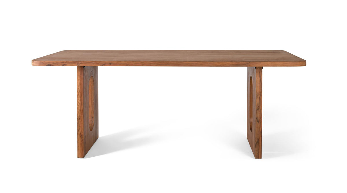 Giner and Colomer - Rectangular Acacia Wood Dining Table With Non-Slip Pads