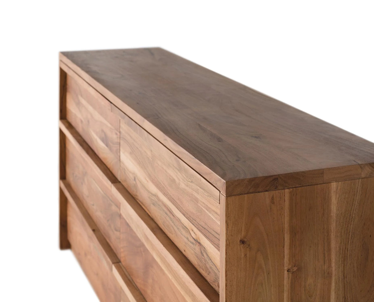 Giner and Colomer - 6-Drawer Acacia Wood Sideboard