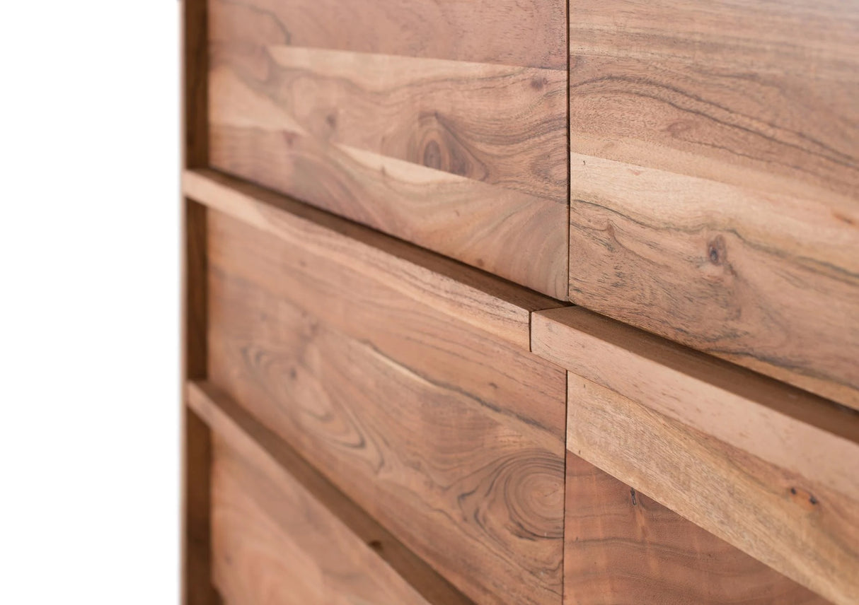 Giner and Colomer - 6-Drawer Acacia Wood Sideboard