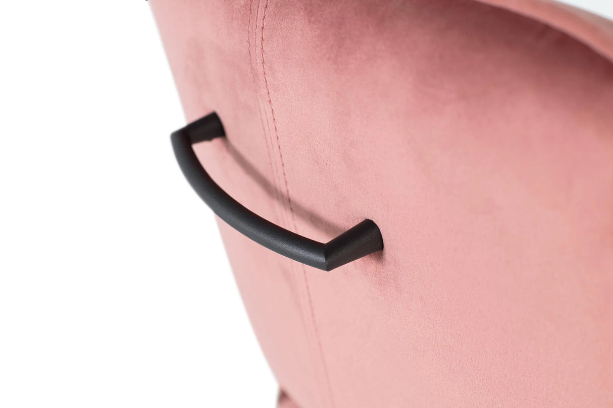 Giner and Colomer Set Of 2 Velvet Upholstered Chairs With Metal Legs