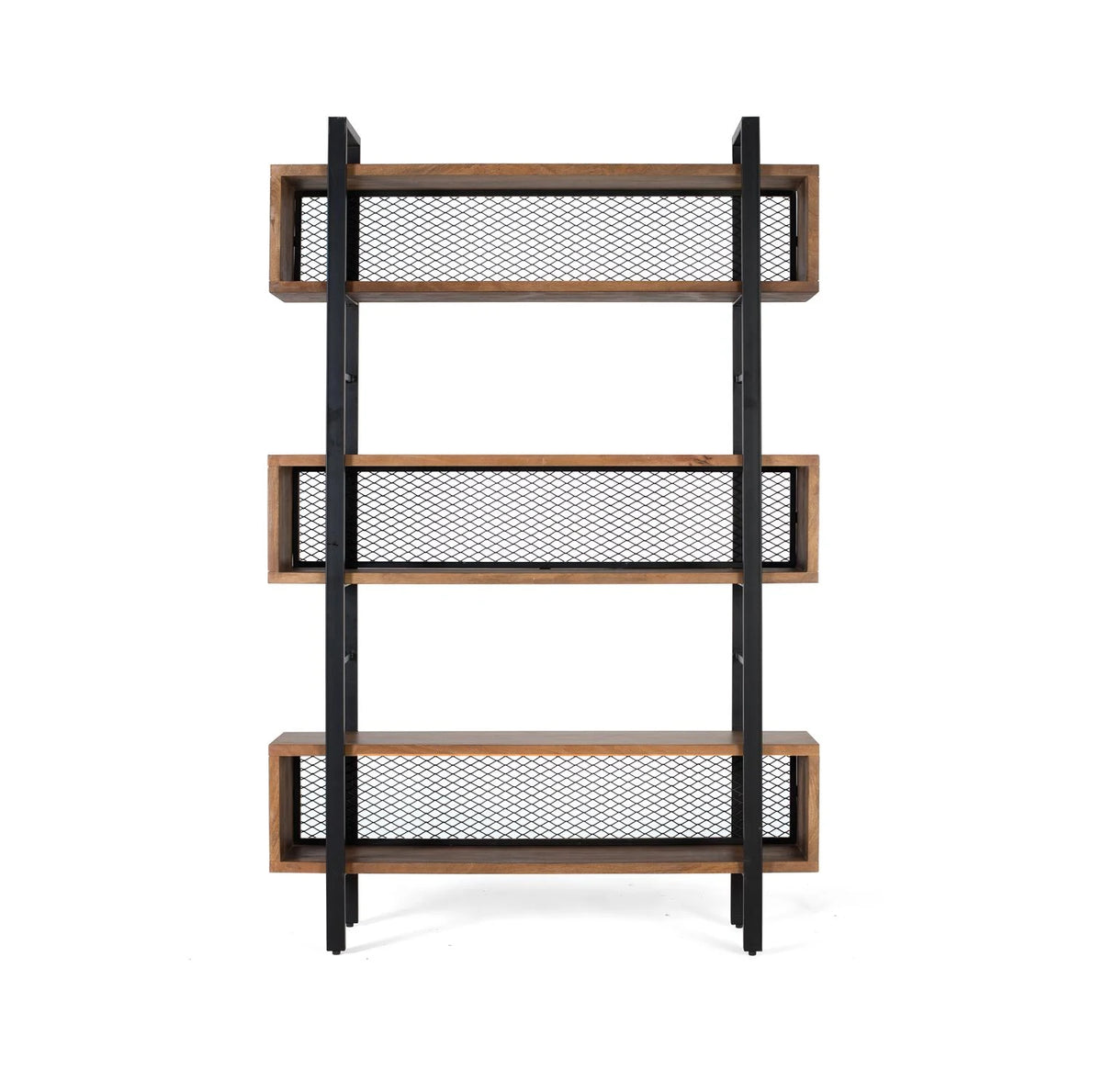 Giner and Colomer - Mango Wood & Metal Bookcase In Natural & Black