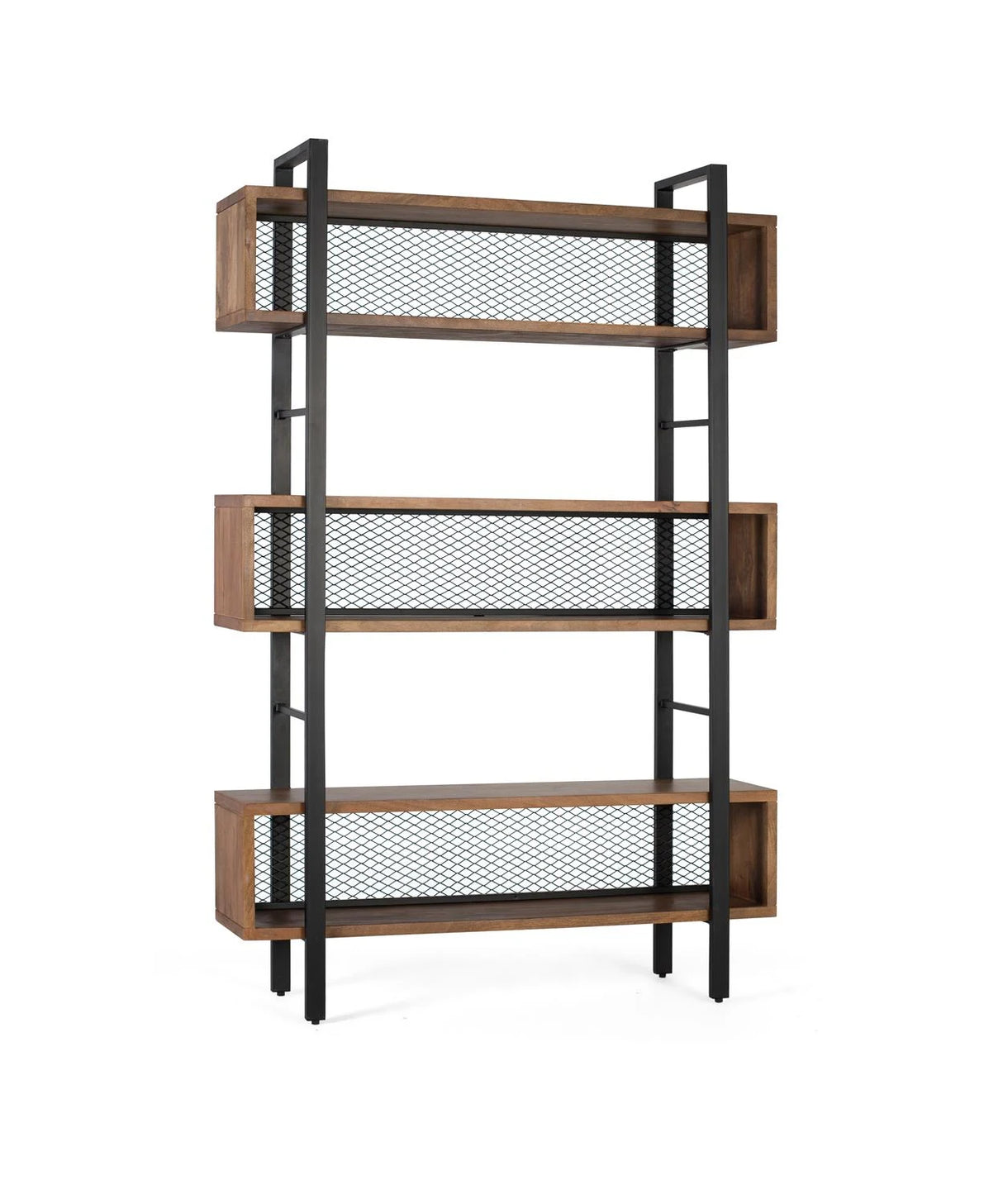 Giner and Colomer - Mango Wood & Metal Bookcase In Natural & Black