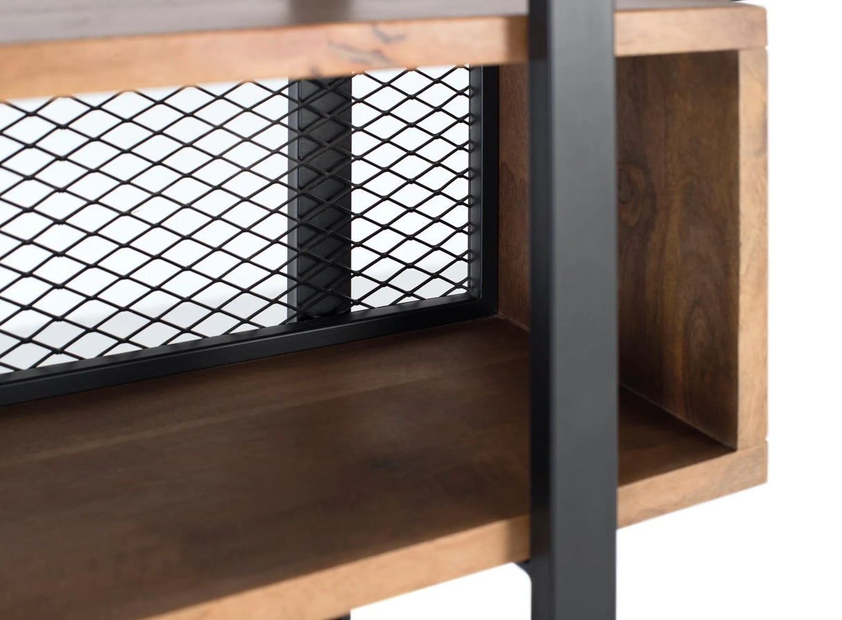 Giner and Colomer - Mango Wood & Metal Bookcase In Natural & Black