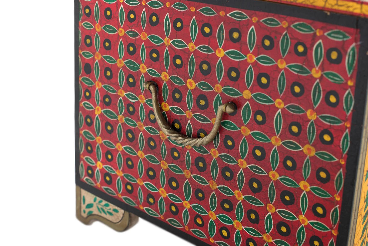 Giner and Colomer - Hand-Painted Mango Wood Chest With Top Opening