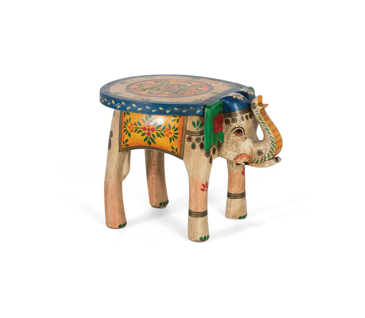 Giner and Colomer - Hand-Painted Mango Wood Stool