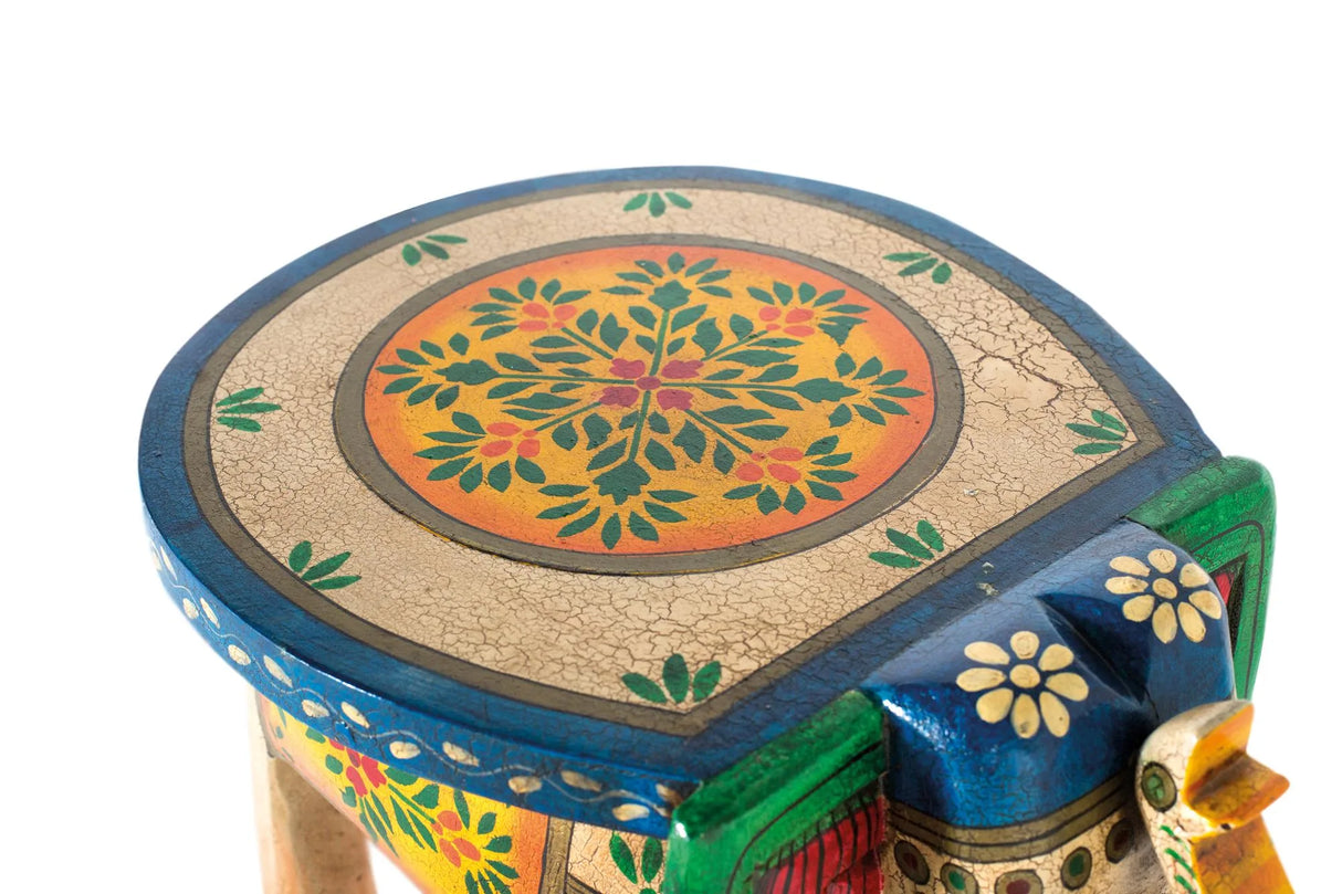 Giner and Colomer - Hand-Painted Mango Wood Stool