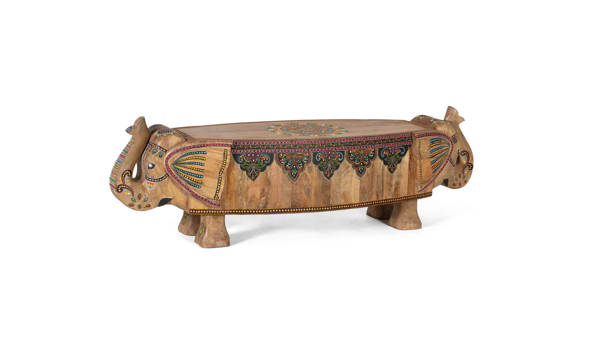 Giner and Colomer - Hand-Painted Mango Wood Bench