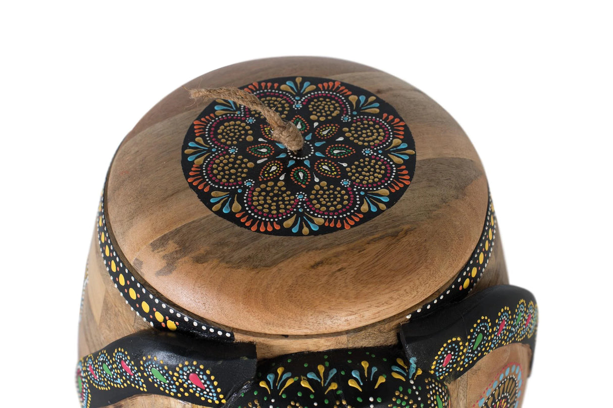 Giner and Colomer - Hand-Painted Mango Wood Decorative Elephant Figure