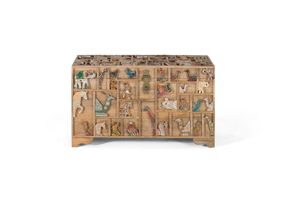 Giner and Colomer - Mango Wood Trunk With Top Opening