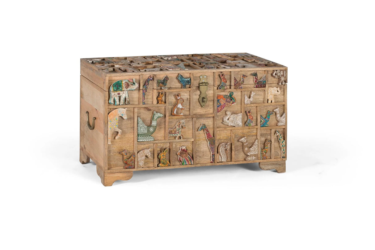 Giner and Colomer - Mango Wood Trunk With Top Opening