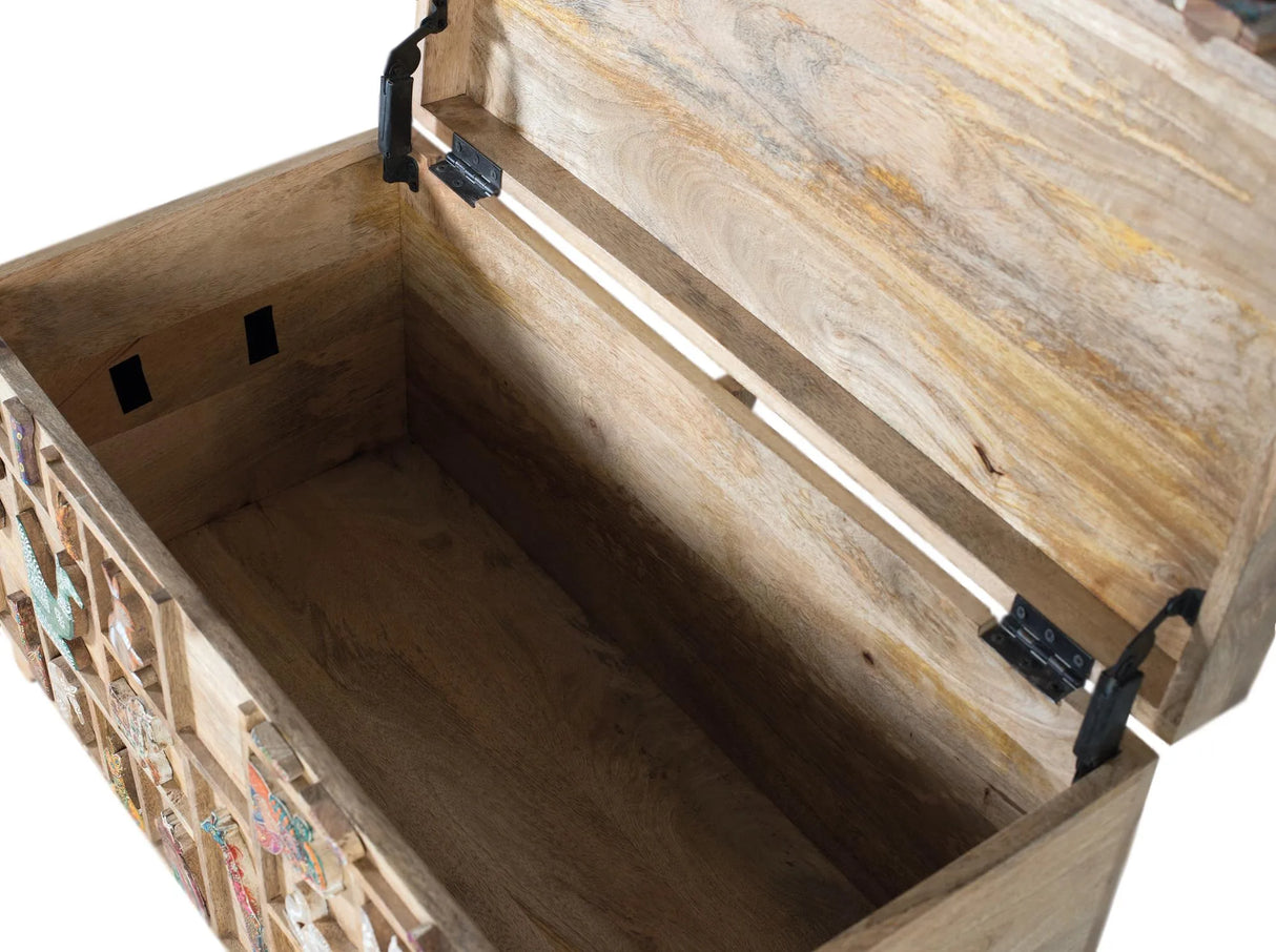 Giner and Colomer - Mango Wood Trunk With Top Opening