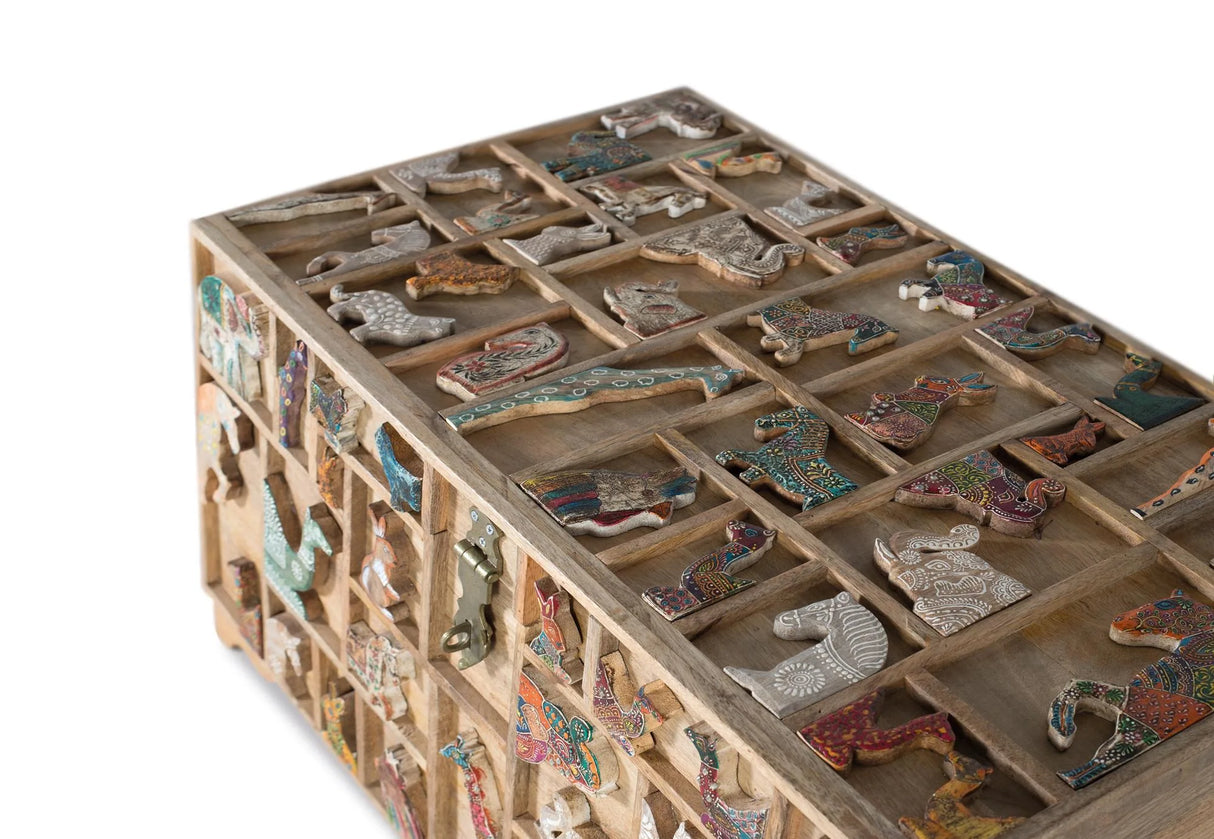 Giner and Colomer - Mango Wood Trunk With Top Opening