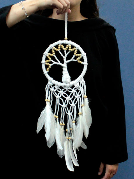 Tree of Life Dreamcatcher - Pure & Natural 16cm
