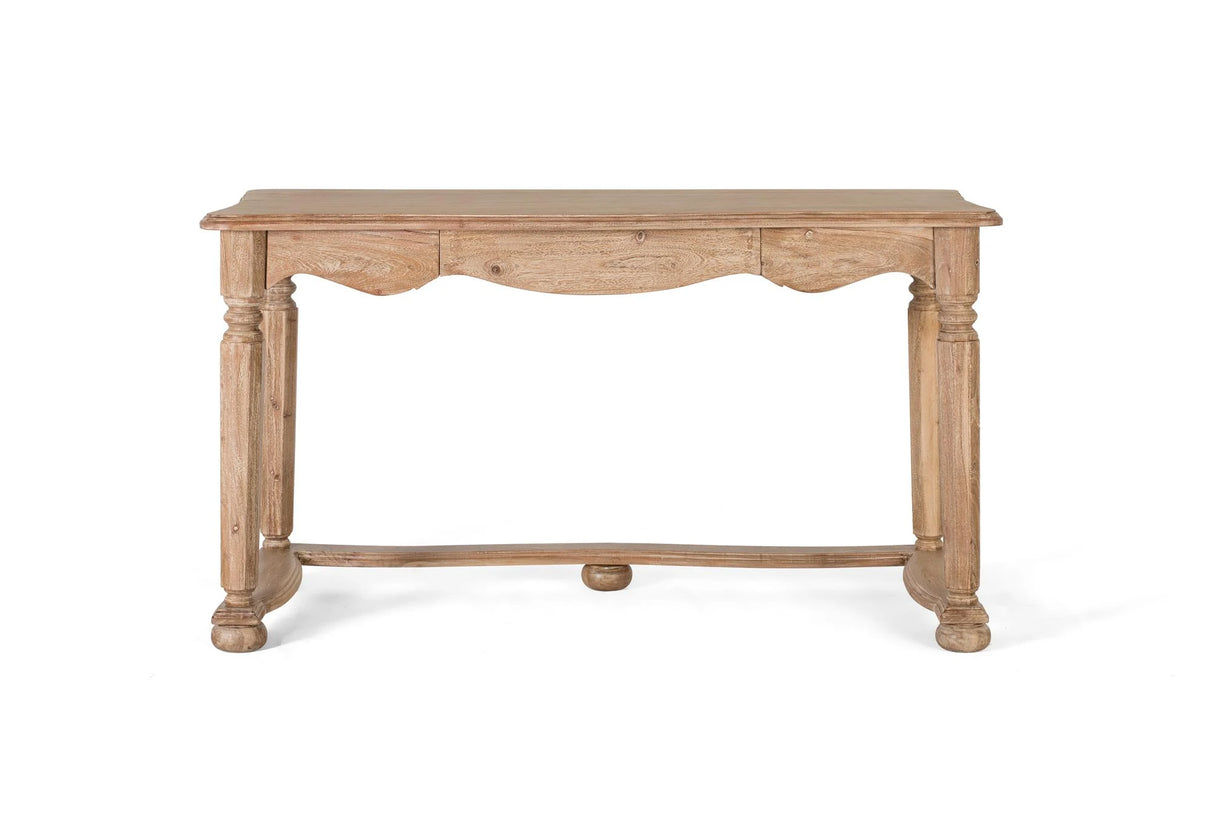 Giner and Colomer - 1-Drawer Acacia Wood Desk In Natural Finish