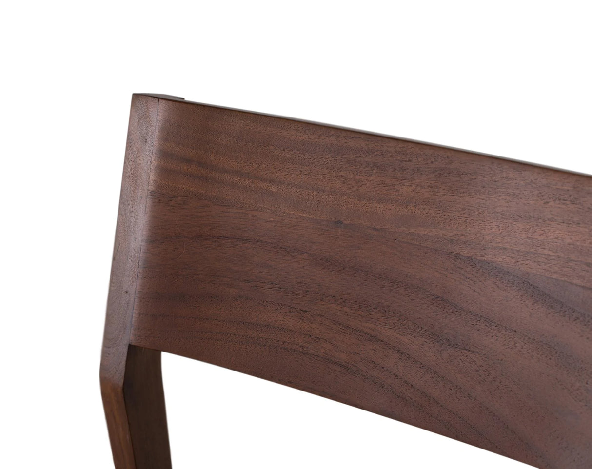 Giner and Colomer - Set Of 2 Acacia Wood Chairs With Fabric Upholstery