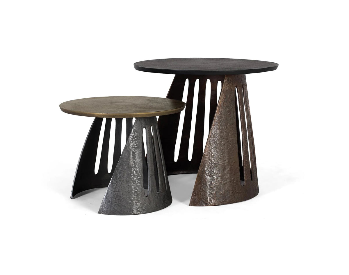 Giner and Colomer - Set Of 2 Aluminum Tables