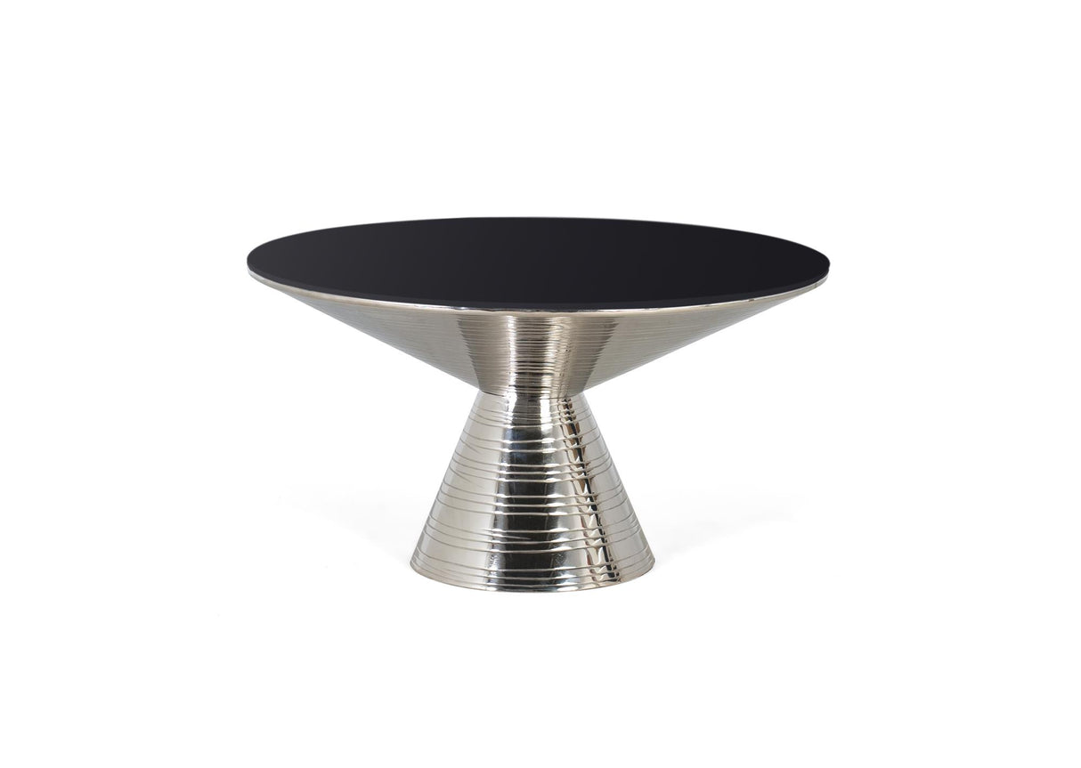 Giner and Colomer - Coffee Table With Tempered Glass Top & Metal Base