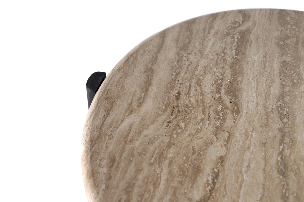 Giner and Colomer - Solid Mango Wood Coffee Table With Marble Top