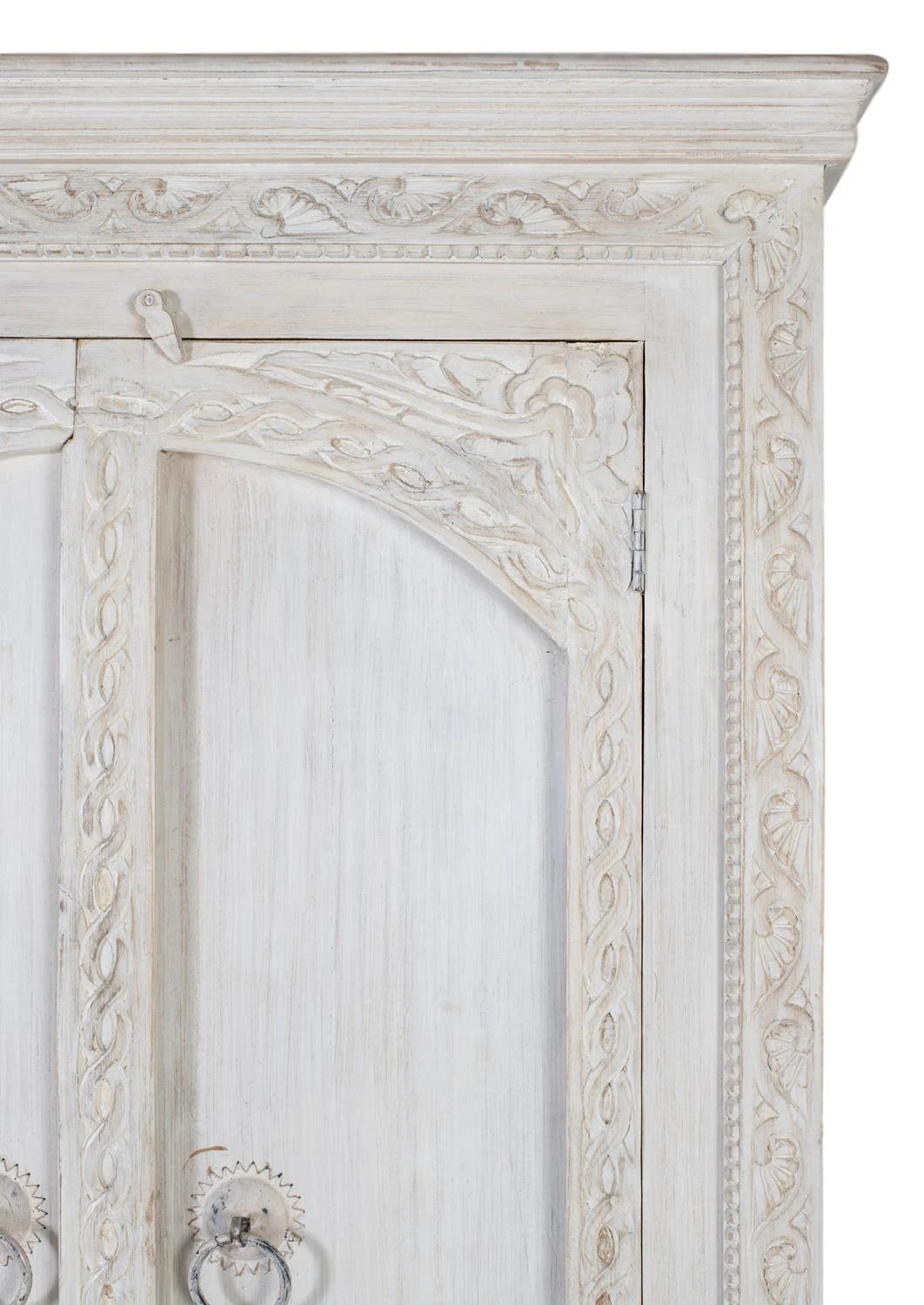 Giner and Colomer - 2-Door Mango Wood Wardrobe In Natural Finish