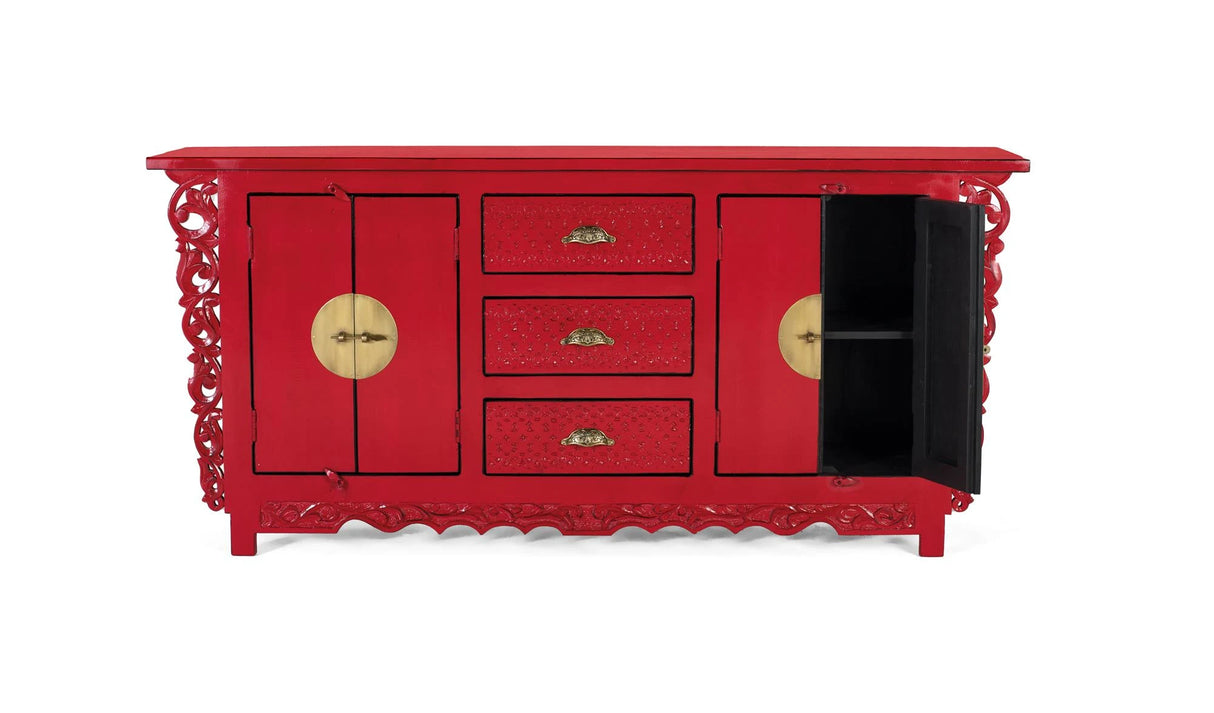 Giner and Colomer - 2-Door, 3-Drawer Mango Wood Sideboard