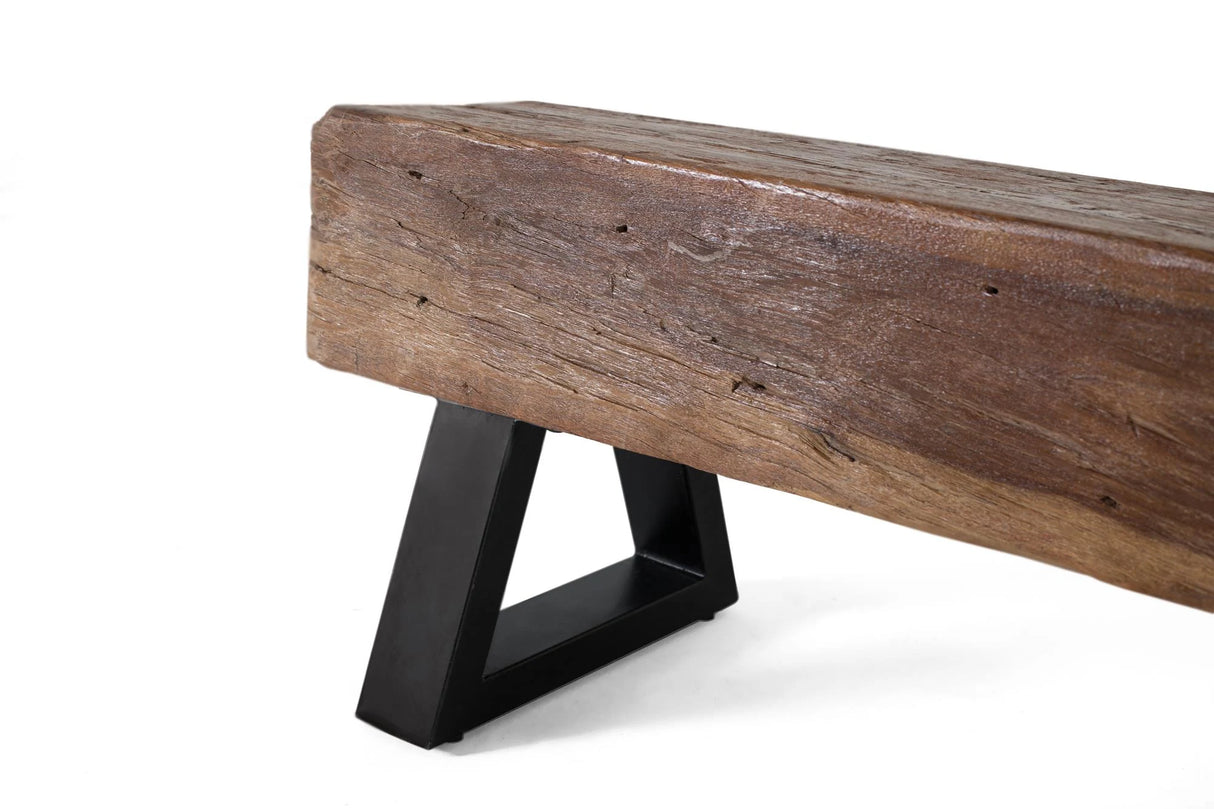 Giner and Colomer - Reclaimed Wood & Metal Bench